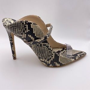 ALDO Lisadell Women's Stiletto Heel Mules Animal Print Size 8